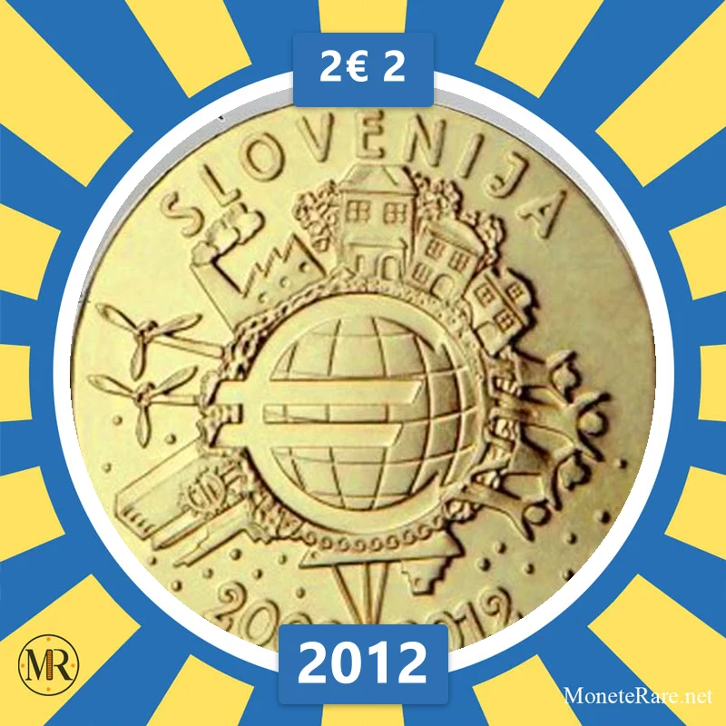 Slowenien 2€ 2 2012 (Münzfoto)
