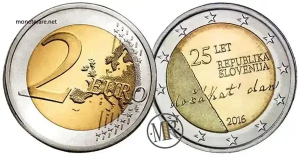 2 Euro Gedenkmünze Slowenien 2016 Unabhängigkeit der Republik Slowenien