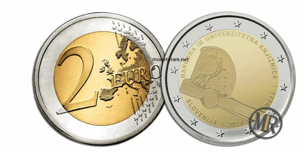 2 Euro Slowenien 2024 Nationale und Universitätsbibliothek