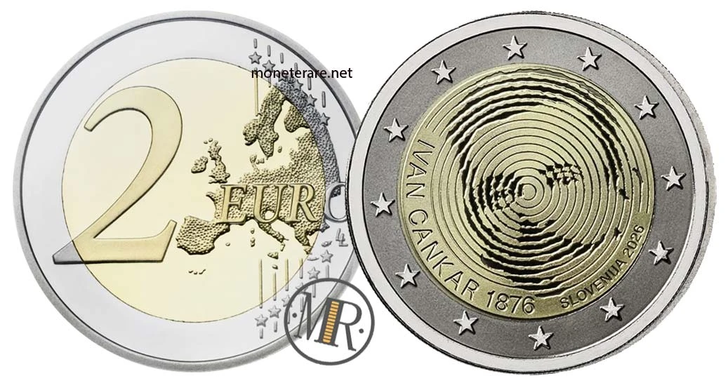 Slowenien 2-Euro-Gedenkmünze 2026 – 150° anniv. nascita Ivan Cankar