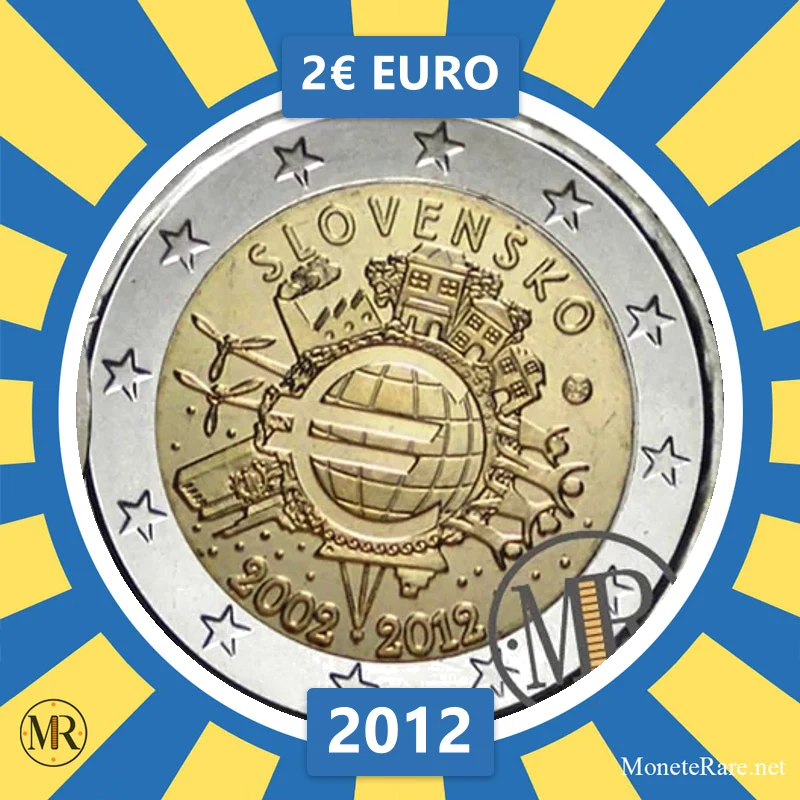 Slowakei 2€ Euro 2012 (Münzfoto)