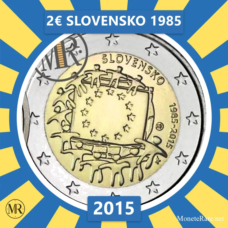 Slowakei 2€ Slovensko 1985 2015 (Münzfoto)