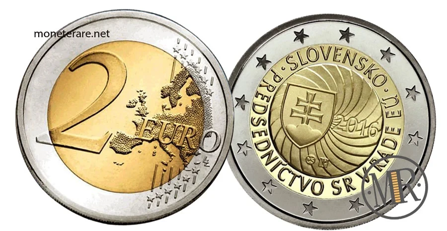 2-Euro-Gedenkmünze Slowakei 2016 Erste Präsidentschaft der