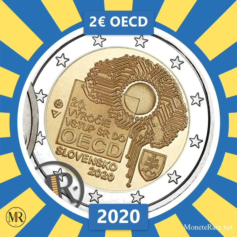 Slowakei 2€ OECD 2020 (Münzfoto)