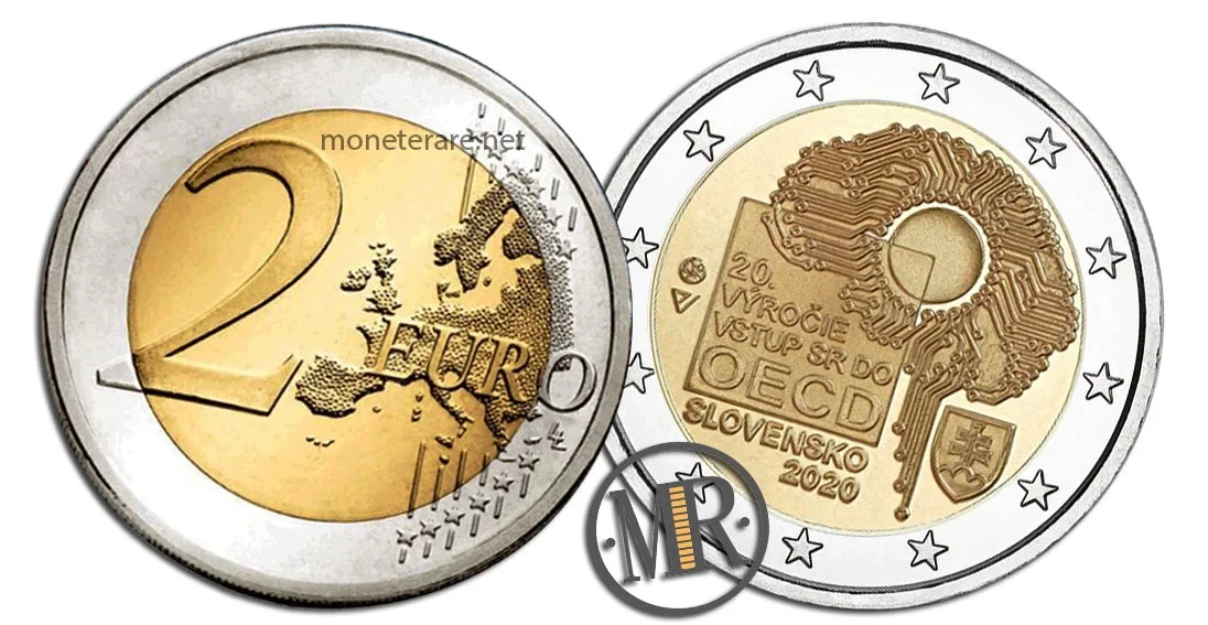 2 Euro Gedenkmünze Slowakei 2020 Organisation für wirtschaftliche Zusammenarbeit und Entwicklung