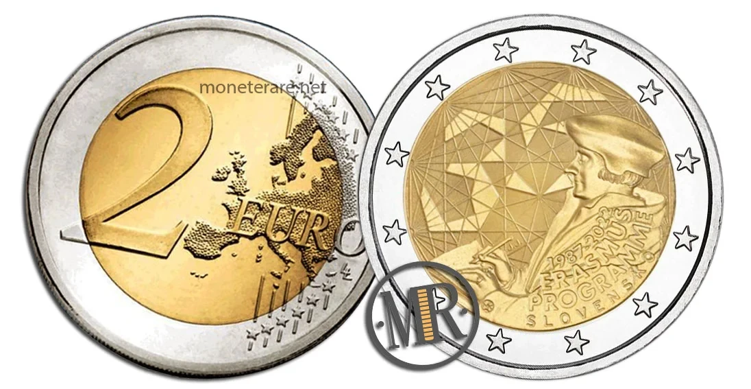 2 Euro Commemorative Slovacchia 2022 Programma Erasmus