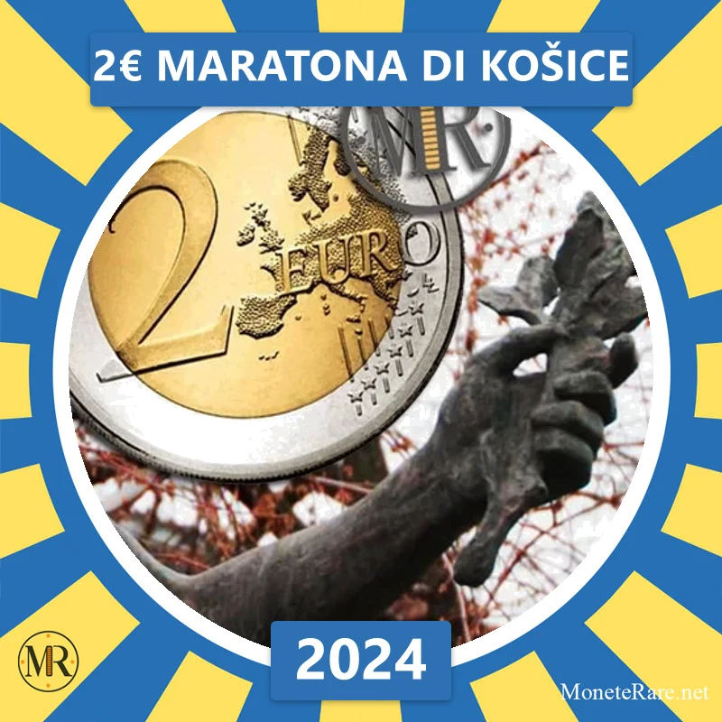 Slowakei 2€ Maratona di Košice 2024 (Münzfoto)