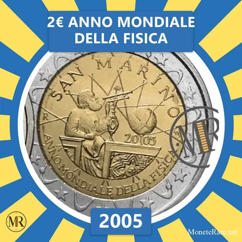 Estland 2€ Weltjahr der Physik 2005 (Münzfoto)