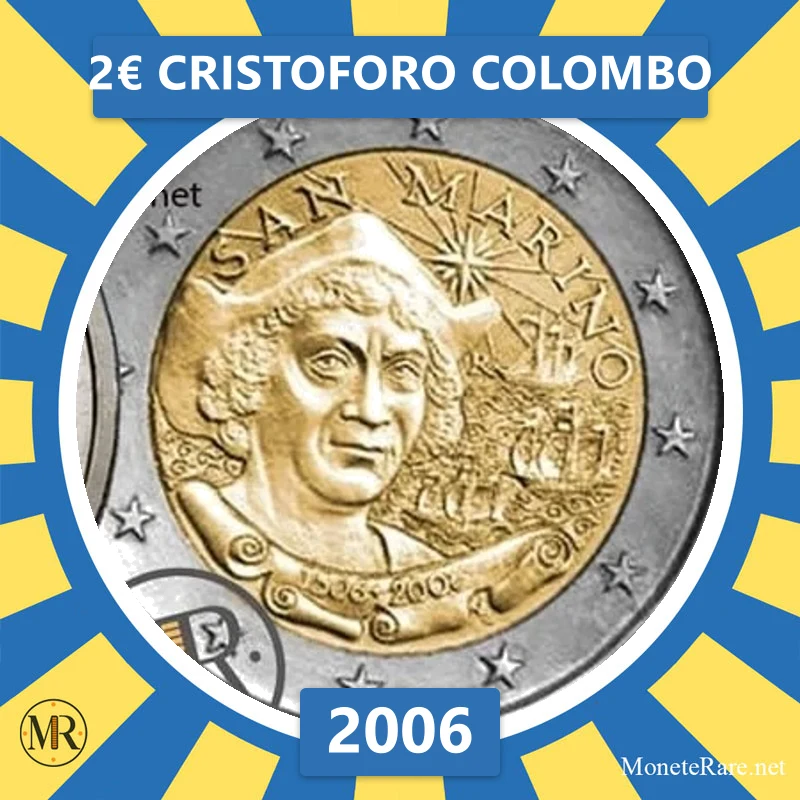 Estland 2€ Cristoforo Colombo 2006 (Münzfoto)