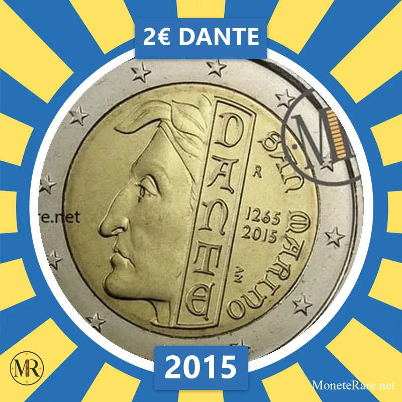 Estland 2€ Dante 2015 (Münzfoto)