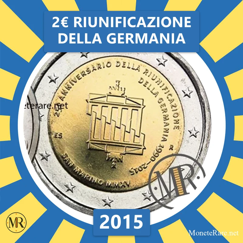 Estland 2€ Wiedervereinigung Deutschlands 2015 (Münzfoto)