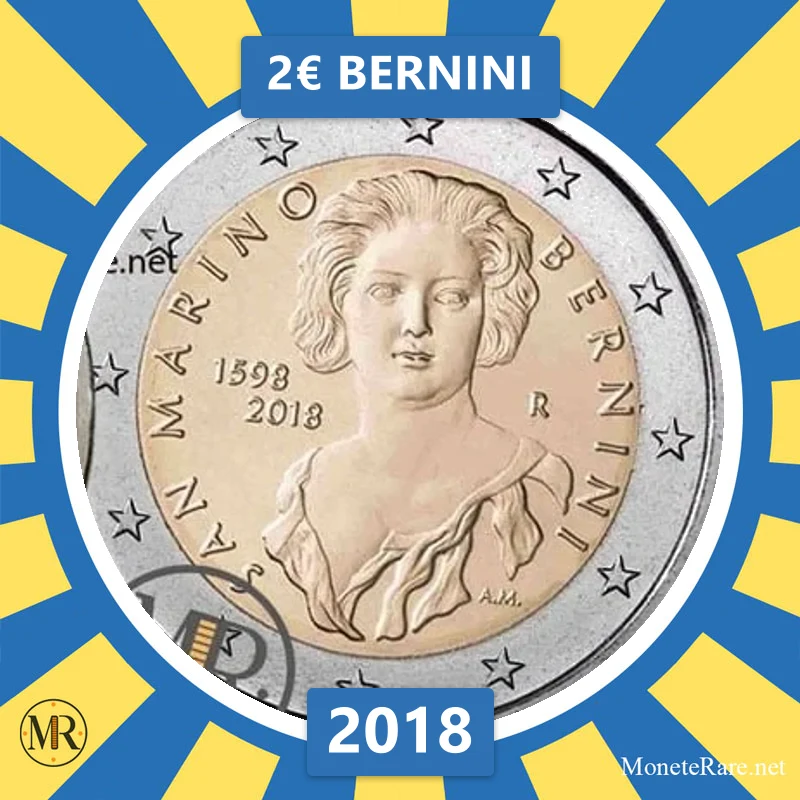 Estland 2€ Bernini 2018 (Münzfoto)