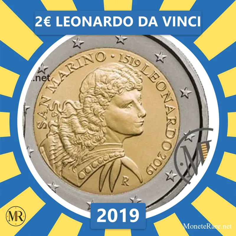 Estland 2€ Leonardo da Vinci 2019 (Münzfoto)