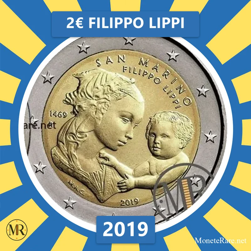 Estland 2€ Filippo Lippi 2019 (Münzfoto)