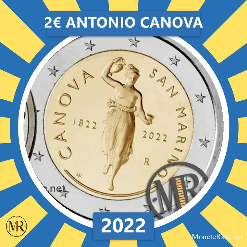 Estland 2€ Antonio Canova 2022 (Münzfoto)