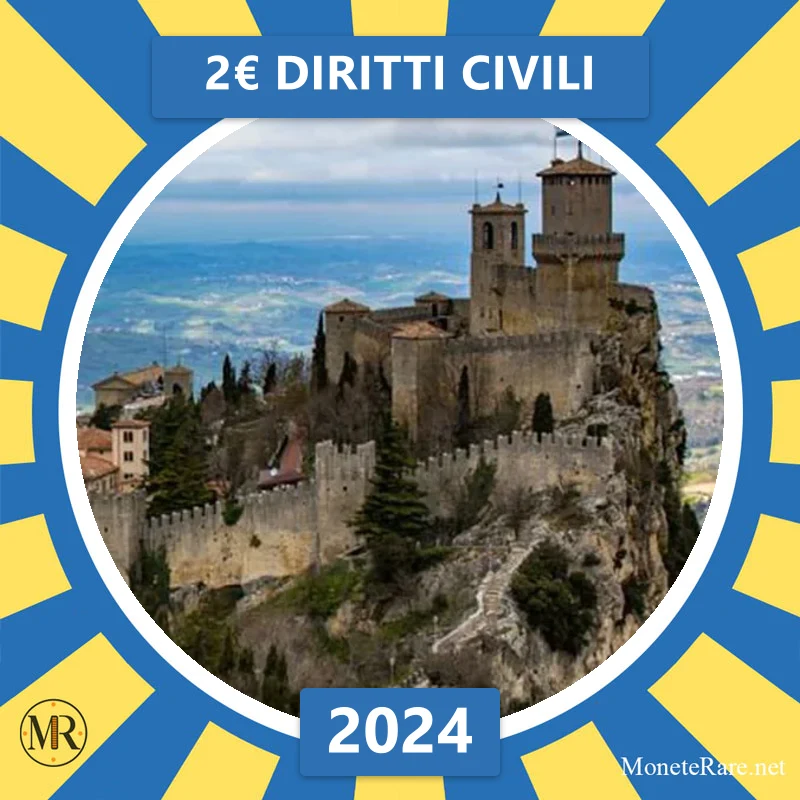 Estland 2€ Diritti Civili 2024 (Münzfoto)