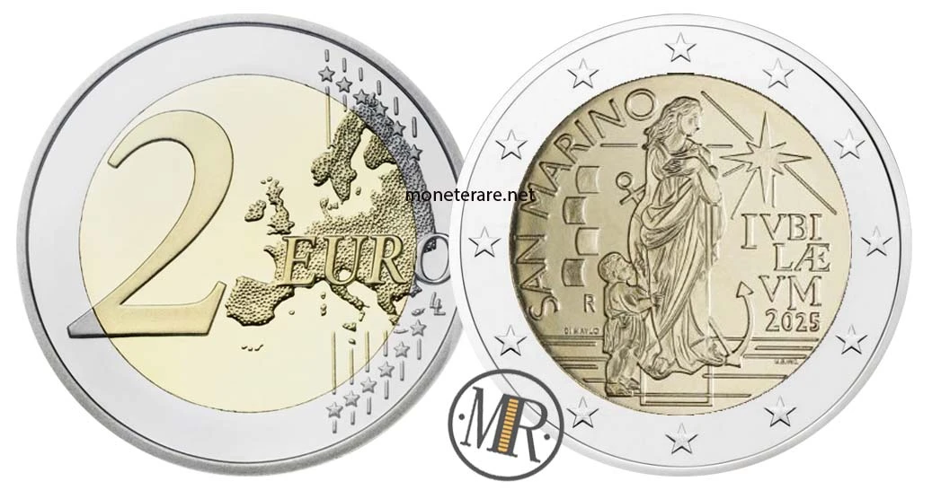San Marino 2-Euro-Gedenkmünze 2025 – Jubiläum