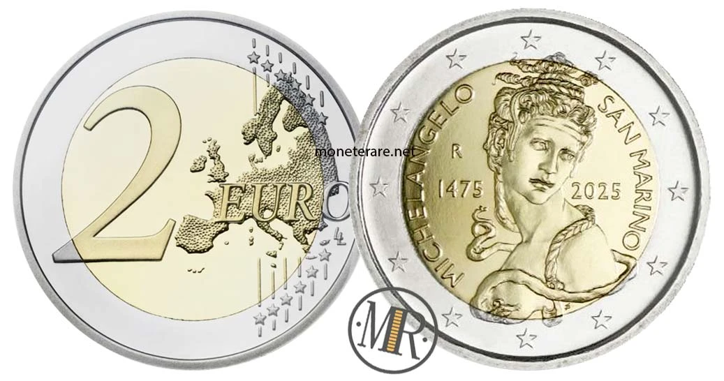 San Marino 2-Euro-Gedenkmünze 2025 – Michelangelo Buonarroti