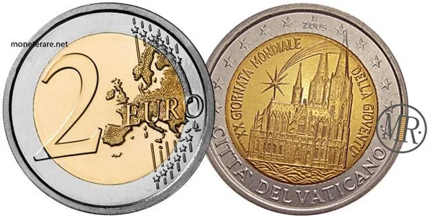 2 Euro Gedenkmünzen Vatikan 2005