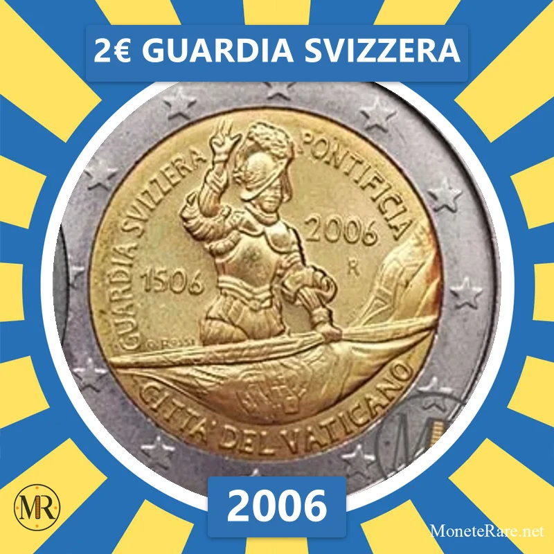 Vatikan 2€ Schweizer Garde 2006 (Münzfoto)