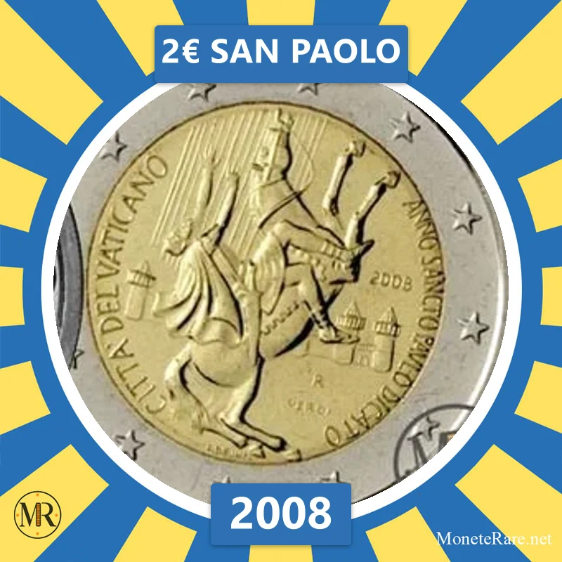 Vatikan 2€ San Paolo 2008 (Münzfoto)