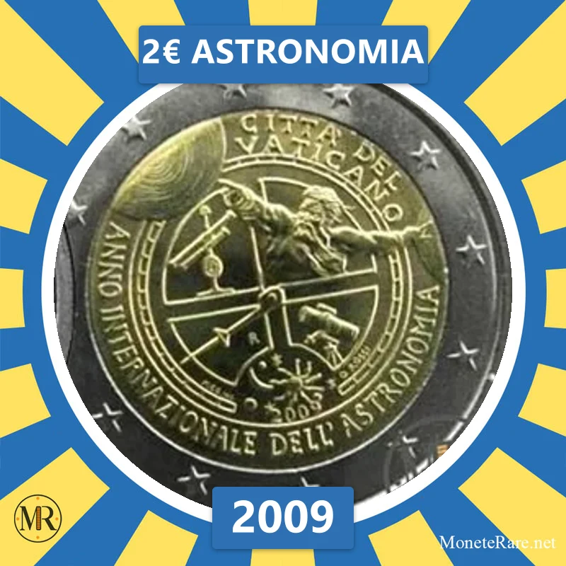 Vatikan 2€ Astronomia 2009 (Münzfoto)