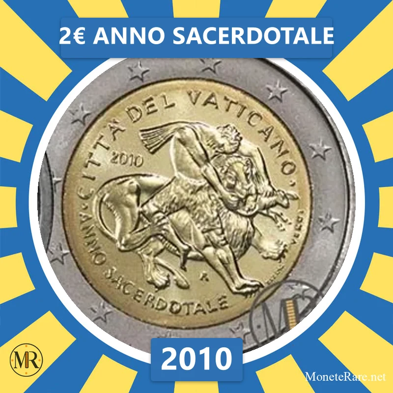 Vatikan 2€ Priesterjahr 2010 (Münzfoto)