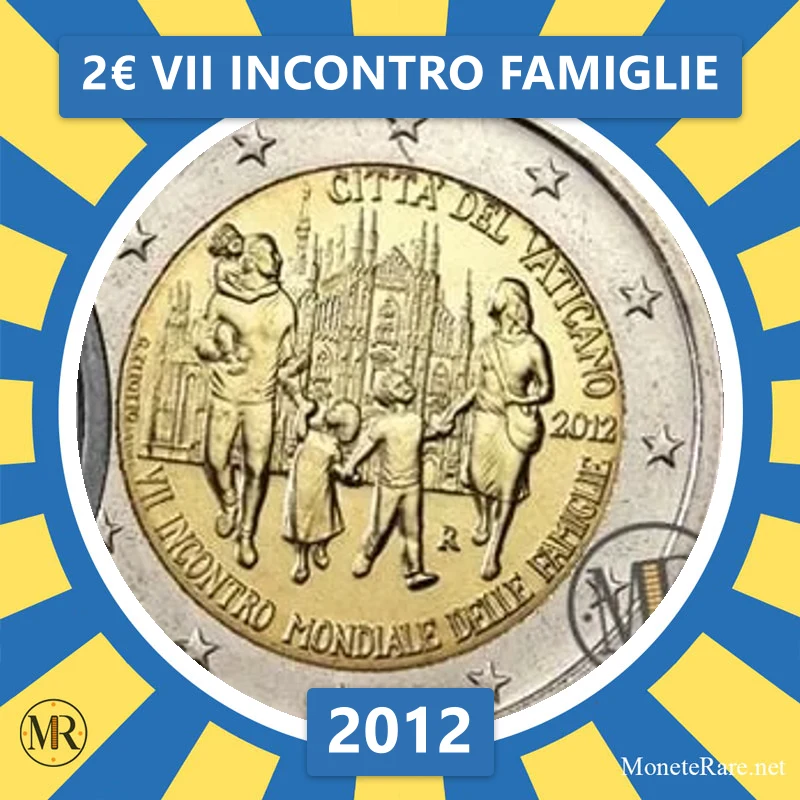 Vatikan 2€ VII Incontro Famiglie 2012 (Münzfoto)