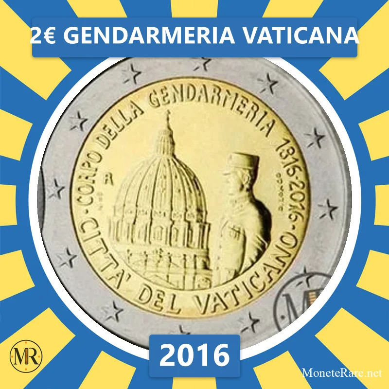 Vatikan 2€ Gendarmeria Vaticana 2016 (Münzfoto)