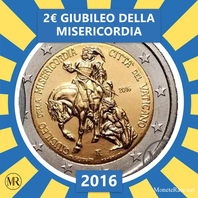 Vatikan 2€ Jubiläum der Barmherzigkeit 2016 (Münzfoto)