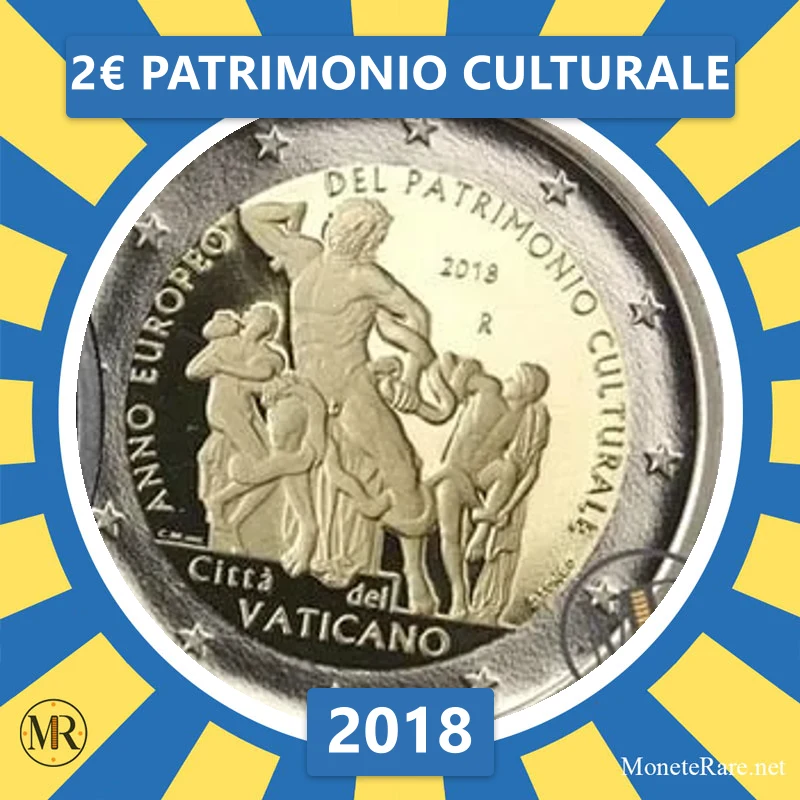 Vatikan 2€ Patrimonio Culturale 2018 (Münzfoto)