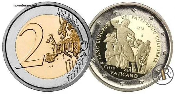 2 Euro Gedenkmünze Vatikan 2018 Kulturelles Erbe