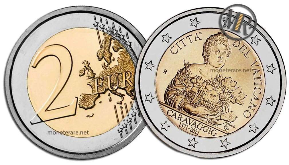 2-Euro-Gedenkmünze Vatikan 2021 Caravaggio