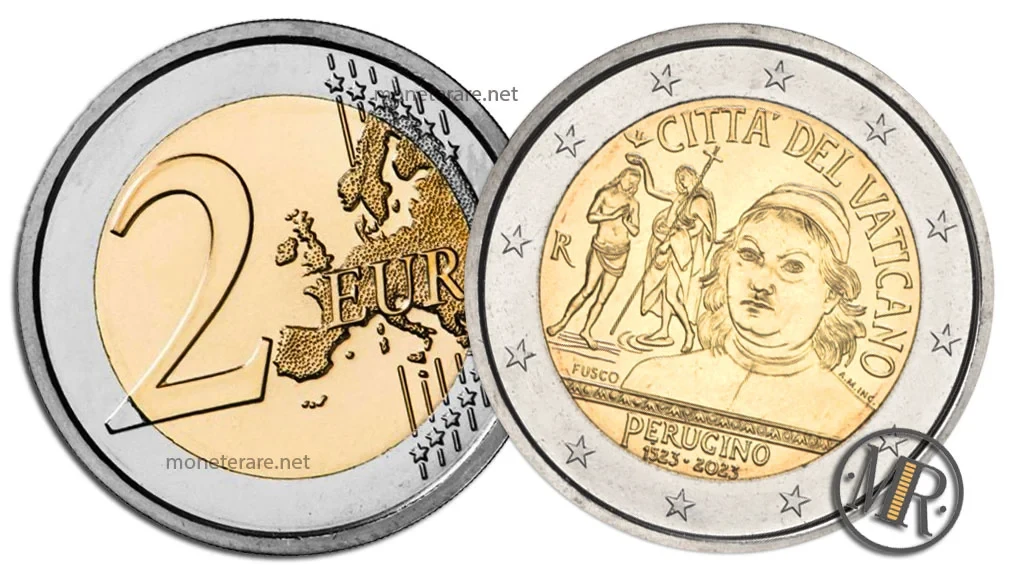 2 Euro Gedenkmünzen Vatikan 2023 Perugino