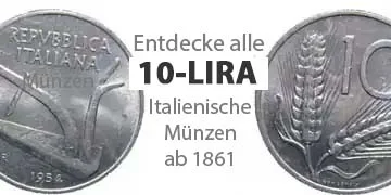 italien 10-Lire-Münzen