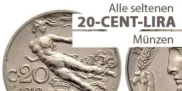 20-Cent-Lira-Münzen