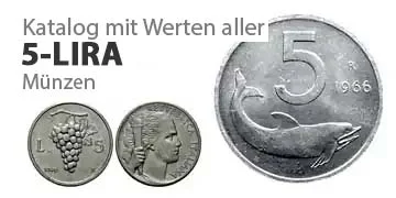 italien 5-Lira-Münzen