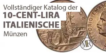 10-Cent-Lira-Münzen