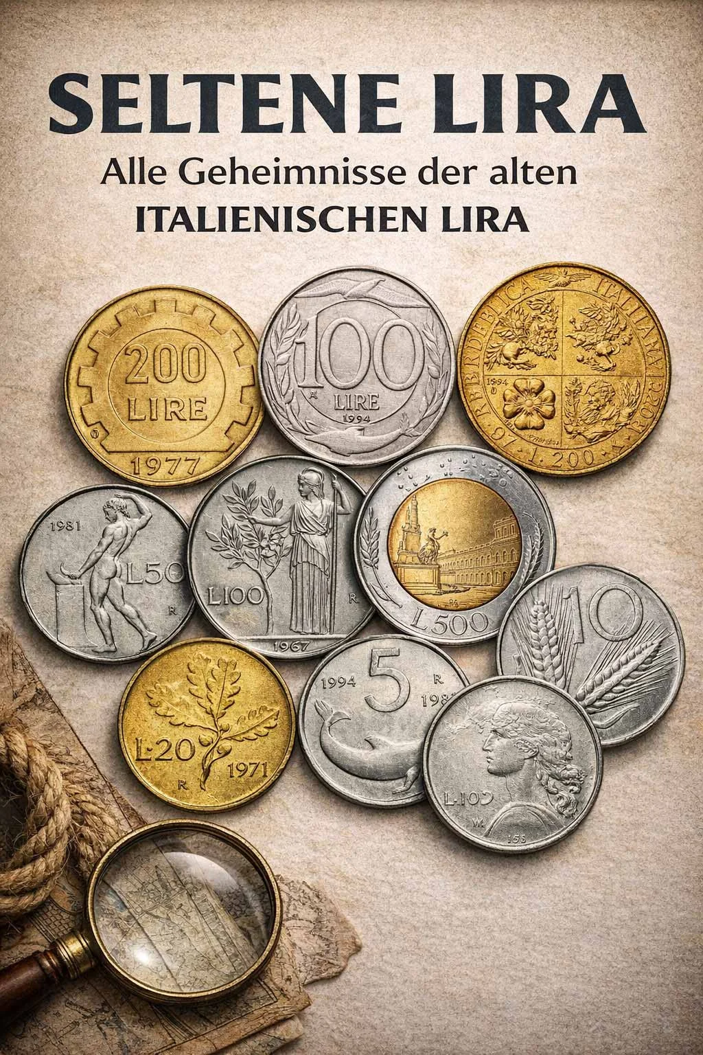 Italienische Lira-Münzen 