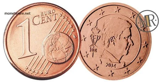 1 Centesimo Euro Belgien Vierte Serie 2014