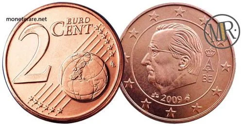 2 Cent Euro Belgien Dritte Serie 2009 2013