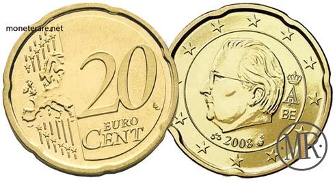 20 Centesimi Euro Belgien Dritte Serie 2008 2013