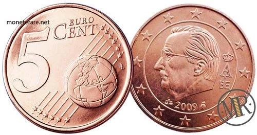 5 Centesimi Euro Belgien Dritte Serie 2009 2013