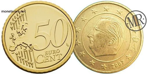 50 Centesimi Euro Belgien Zweite Serie