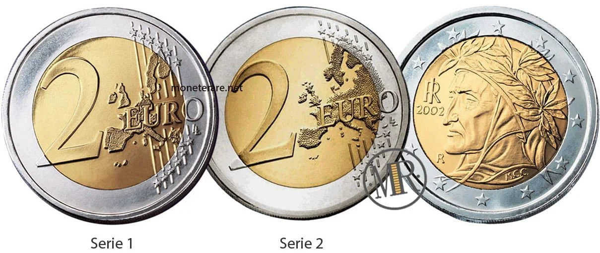 2 Euro Italien Dante