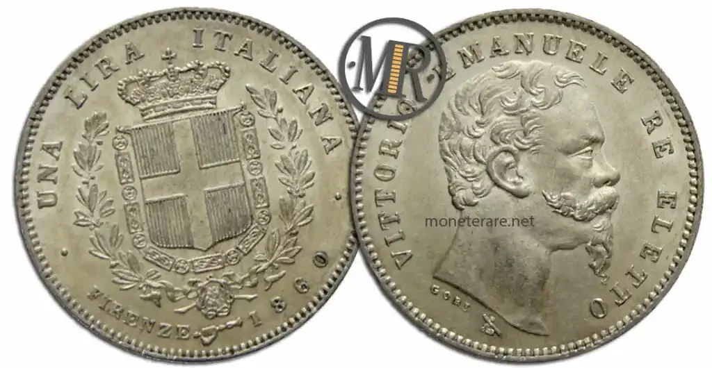 1 Lira Vittorio Emanuele II Firenze