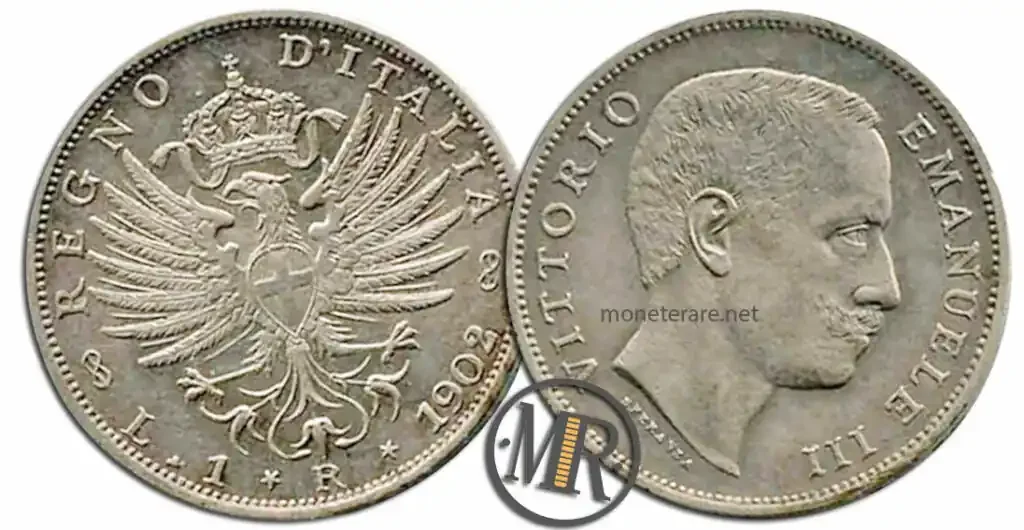 italienische Münze 1 Lira Aquila Sabauda