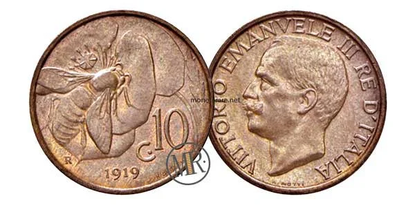 10 Centesimi Ape 1919 - 10 centesimi rari