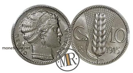 Projekt D für 10 Centesimi 1915