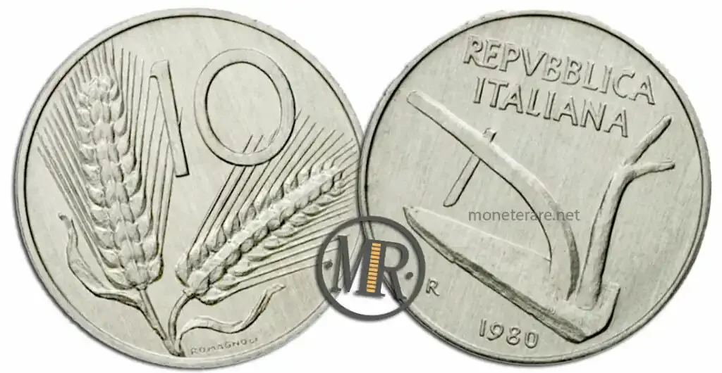 10 Lire Spiga mit dem Wert